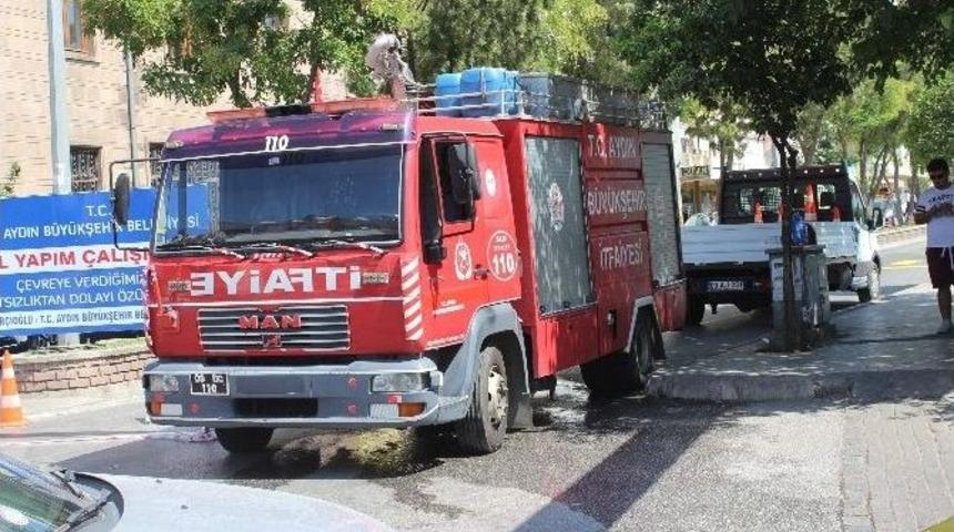 Minib&uuml;s Garajı Yıkılınca İtfaiyenin Yeri De Değişti