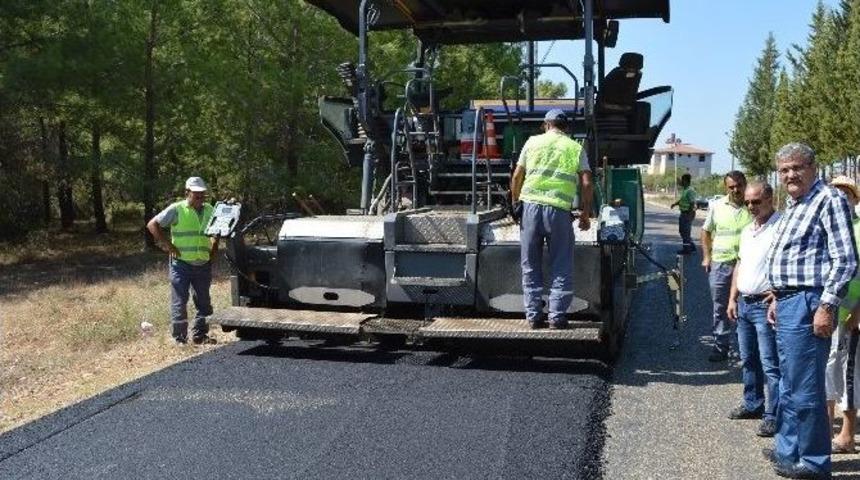 B&uuml;y&uuml;kşehir Manavgat Yollarını Sıcak Asfaltla Kapladı
