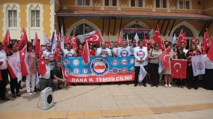 Adana&rsquo;da Memur-sen Ter&ouml;r Saldırılarını Protesto Etti