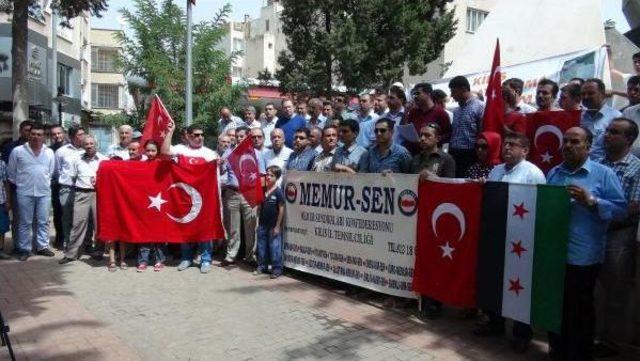 Kilis'te Terör Protestosu