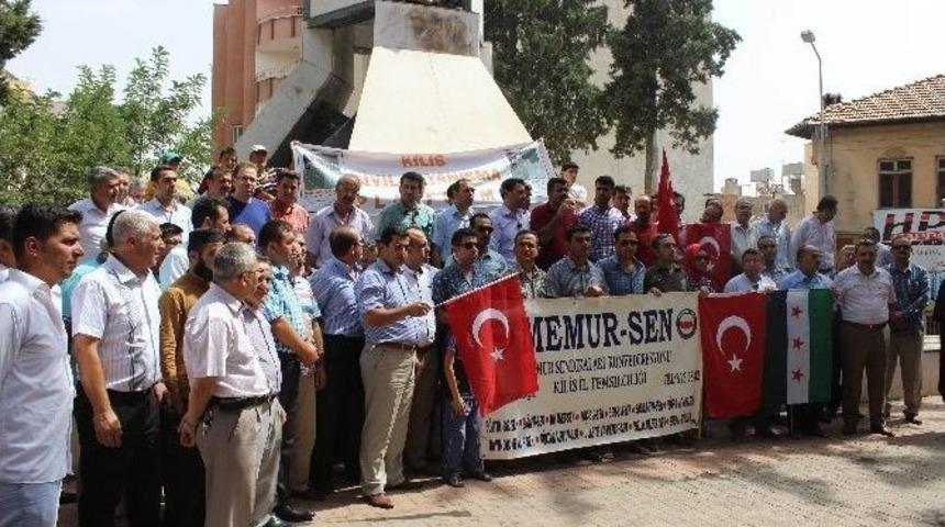 Kilis&rsquo;te Ter&ouml;r Olayları Protesto Edildi