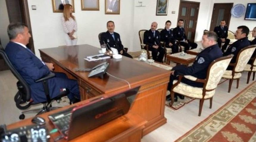 Yılmaz Yaman Ve Ekibinden Vali Yılmaz&rsquo;a Kuruluş Yıl D&ouml;n&uuml;m&uuml; Ziyareti