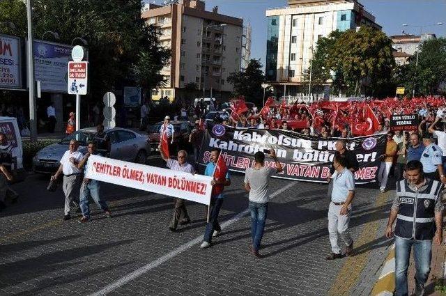 Nevşehir Şehitler İçin Yürüdü