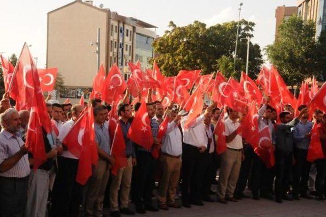 Nevşehirde Binlerce Kişi Şehitler Için Yürüdü, Gıyabi Cenaze Namazı Kıldı