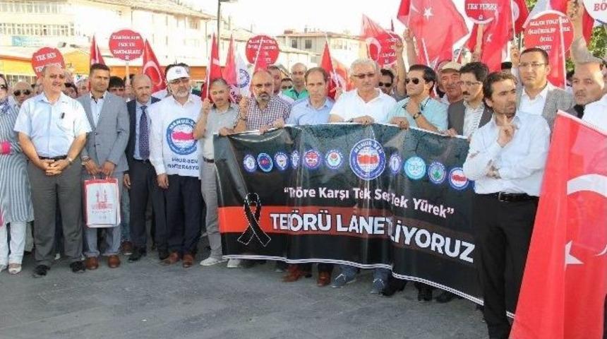 Sivas&rsquo;ta Sivil Toplum Kuruluşları Ter&ouml;re Tepki G&ouml;sterdi