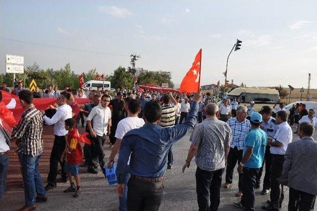 Kırıkkale’de Teröre Lanet, Şehide Saygı Yürüyüşü