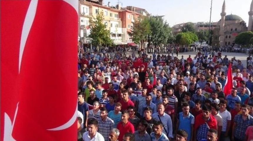 Aksaray&rsquo;da Ter&ouml;r Saldırılarına Tepki