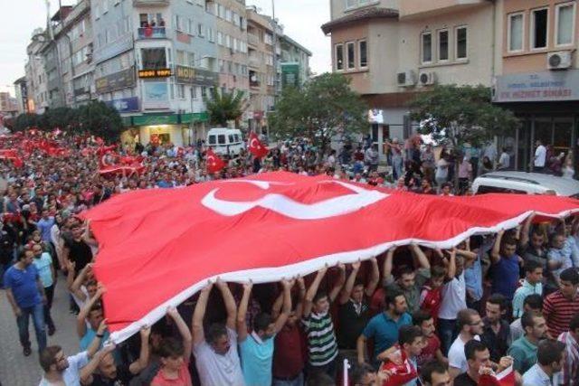 İnegöl'de Terörü Protesto Yürüyüşü