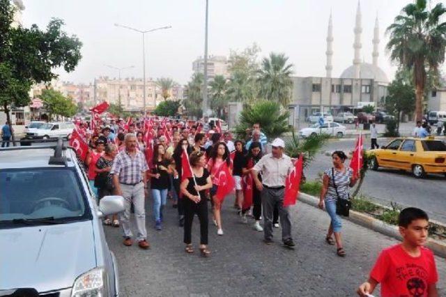 Anamur Ve Silifke'de Gergin Pkk Protestosu