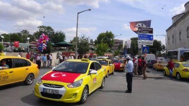 Edirne de Şoförlerden Teröre Lanet Konvoyu 3