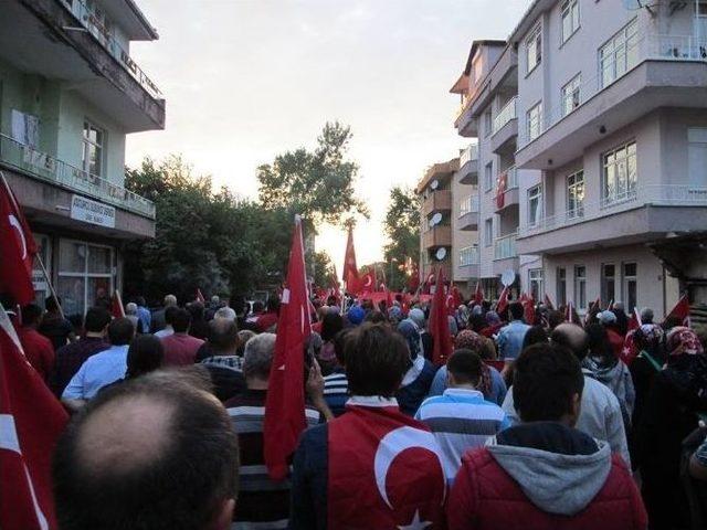 Cide’de Terör Olayları Protesto Edildi