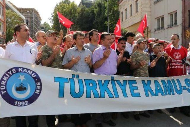 T&uuml;rkiye Kamu-Sen den "ter&ouml;r e Tepki, Şehitlere Saygı" Y&uuml;r&uuml;y&uuml;ş&uuml; 3