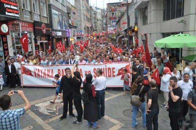 Trabzon da Teröre Tepki Yürüyüşü Düzenlendi 1