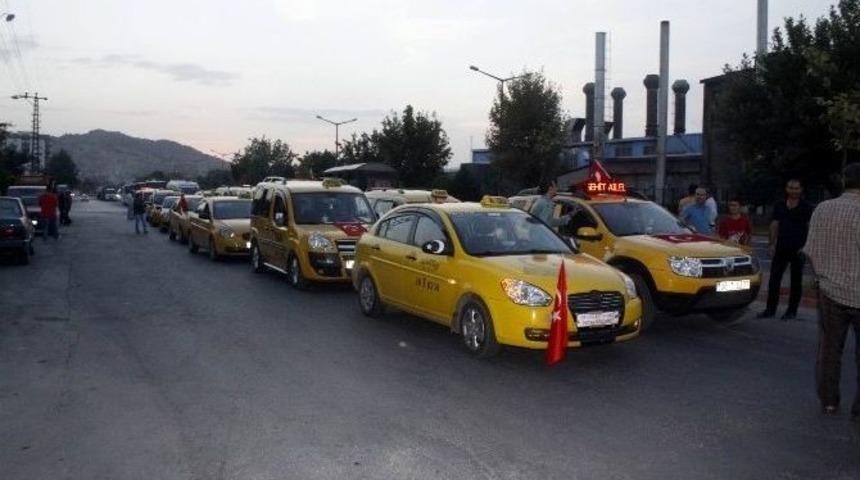 Taksicilerden &rsquo;ter&ouml;re&rsquo; Tepki