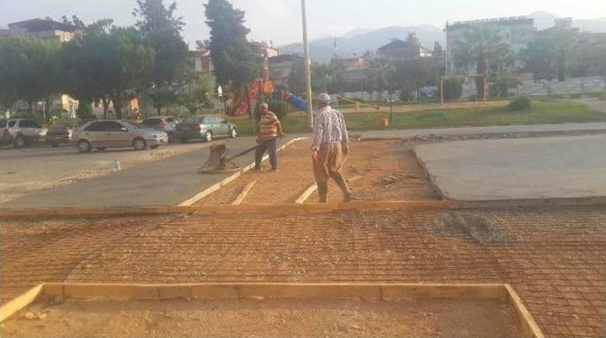 &Ccedil;ocuk Trafik Eğitim Parkında &Ccedil;alışmalar T&uuml;m Hızıyla Devam Ediyor