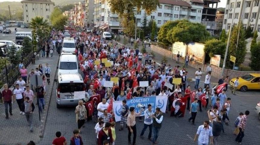 G&ouml;k&ccedil;ebey &Uuml;lk&uuml; Ocakları Şehitleri İ&ccedil;in Y&uuml;r&uuml;d&uuml;