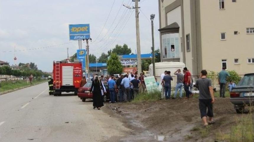 Samsun&rsquo;da Trafik Kazası: 2 Yaralı