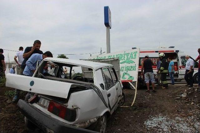 Samsun’da Trafik Kazası: 2 Yaralı