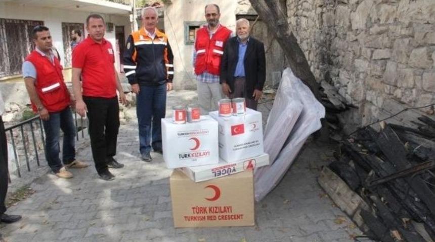 Yangınzedelere Kızılay&rsquo;dan Yardım Eli