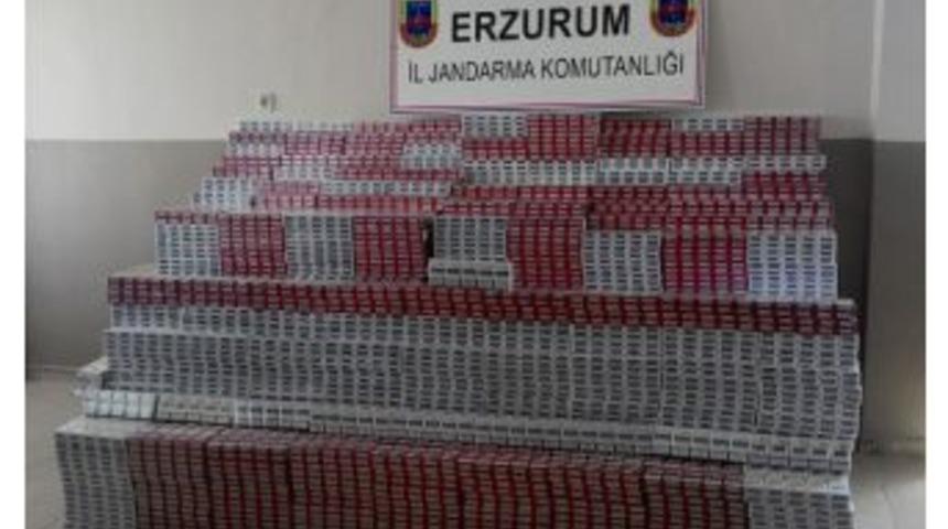 Erzurum&rsquo;da 13 Bin 300 Paket Ka&ccedil;ak Sigara Ele Ge&ccedil;irildi