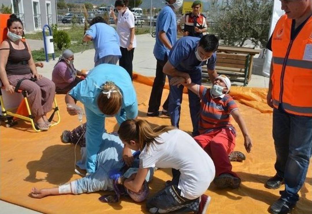 K&ouml;yceğiz&rsquo;de Ger&ccedil;eği Aratmayan Tatbikat