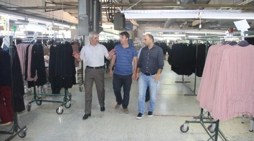 Başkan Karataş&rsquo;tan Tekstil Fabrikasına Ziyaret