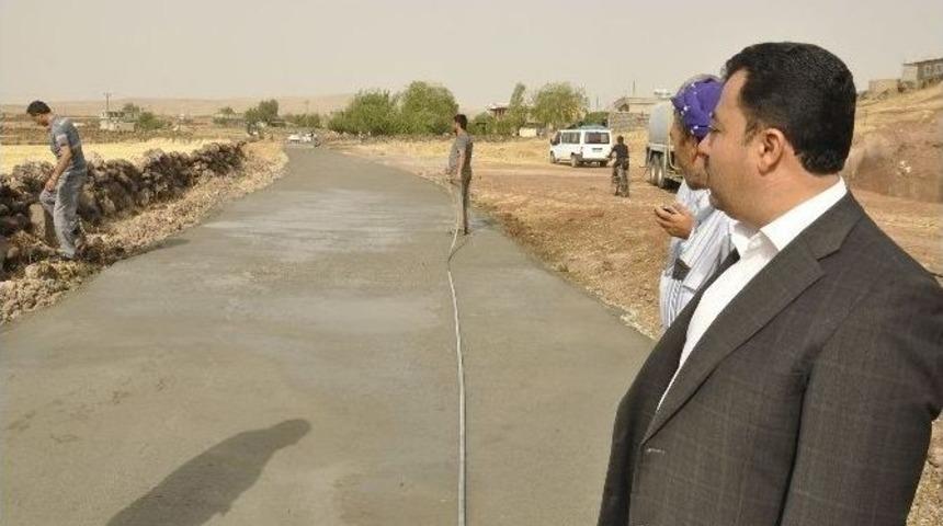 Siverek Kırsalında Yollar Betonlanıyor