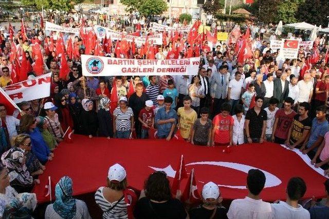 Bartın’da Teröre Tepki Yürüyüşü