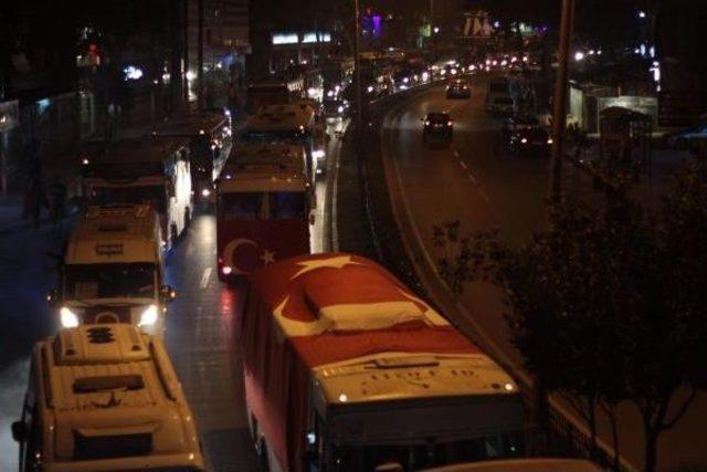 Toplu Taşıma Araçlarından Konvoylu Terör Protestosu