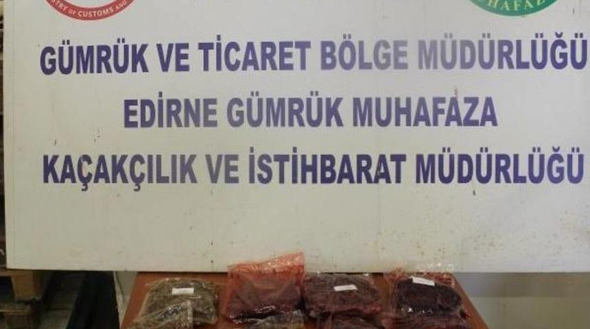 Kapıkule&rsquo;De 869 Kilo Nargile T&uuml;t&uuml;n&uuml; Ele Ge&ccedil;irildi