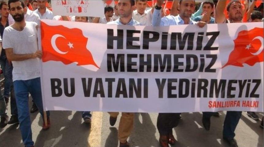 Şanlıurfa&rsquo;da Ter&ouml;re Tepki Y&uuml;r&uuml;y&uuml;ş&uuml;