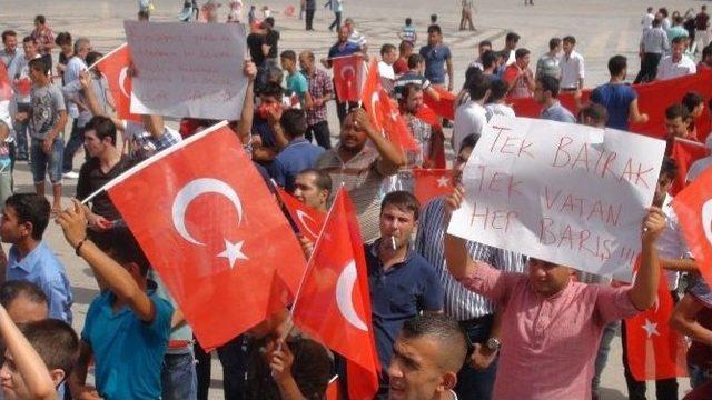 Şanlıurfa’da Teröre Tepki Yürüyüşü