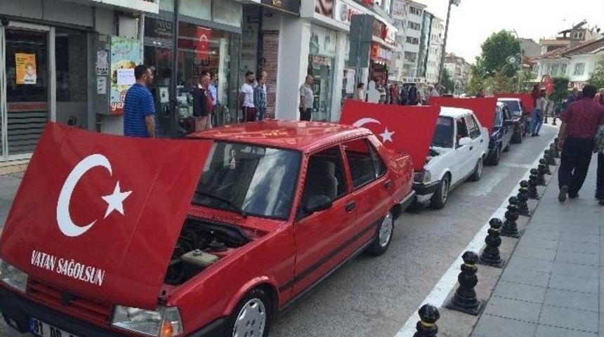 100 Ara&ccedil;lık Konvoy Bolu Sokaklarında Ter&ouml;re Lanet Okudu