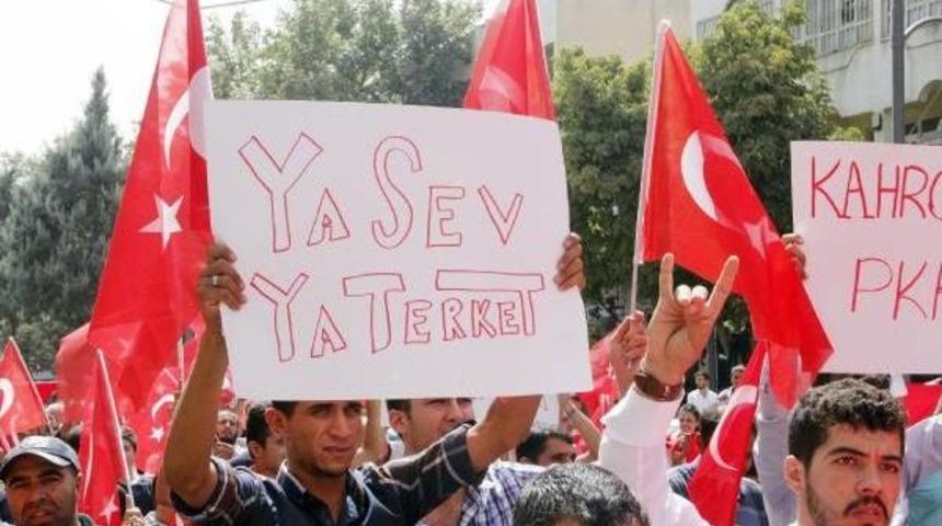 Şanlıurfa&rsquo;Da Ter&ouml;r Protestosu