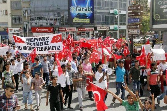 Şanlıurfa’Da Terör Protestosu