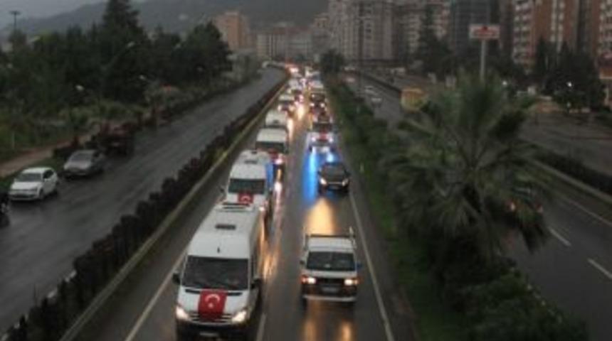 Rize&rsquo;de Bin Ara&ccedil;lık Ter&ouml;re Tepki Konvoyu