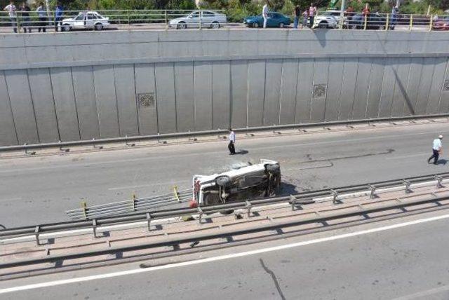 Lpg li Otomobil Alt Ge&ccedil;ide U&ccedil;tu: 1 Yaralı 1