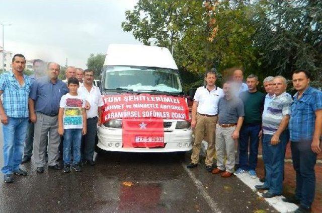 Karamürsel'de 700 Araçlık 'şehitlere Saygı' Konvoyu