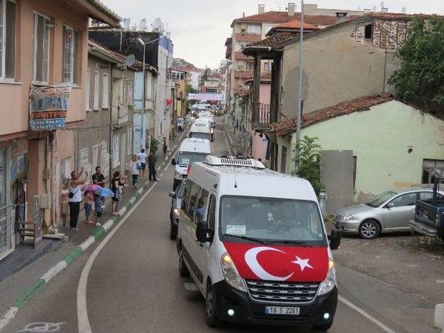 Mudanya’da Teröre Lanet Konvoyu