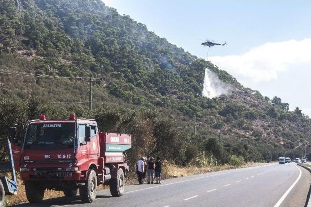 Kazdağları&rsquo;ndaki Orman Yangını Kontrol Altına Alındı