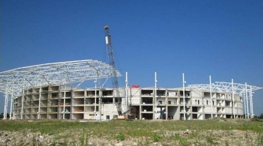 Stad İnşaatında &Ccedil;alışmalar T&uuml;m Hızıyla Devam Ediyor