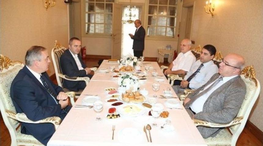 Başkan Aydın, Bedaş Genel M&uuml;d&uuml;r&uuml; İslamoğlu&rsquo;nu Ağırladı