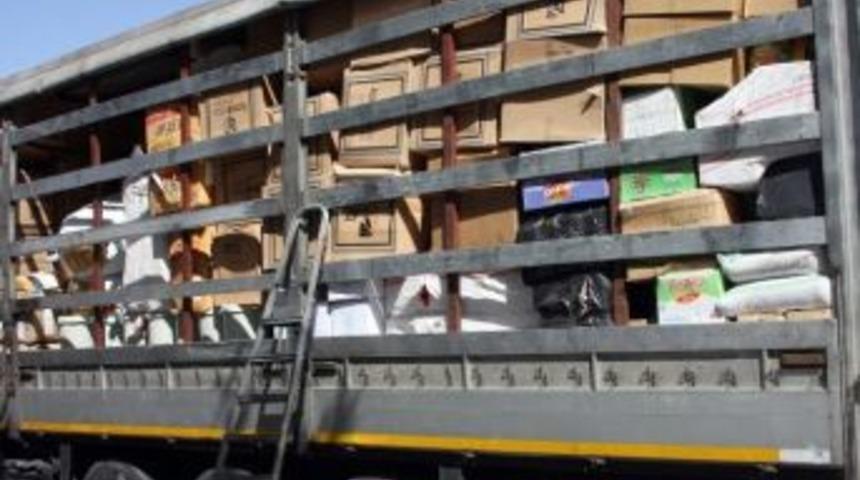 Aksaray&rsquo;da Tır&rsquo;da Ka&ccedil;ak Sigara Ele Ge&ccedil;irildi