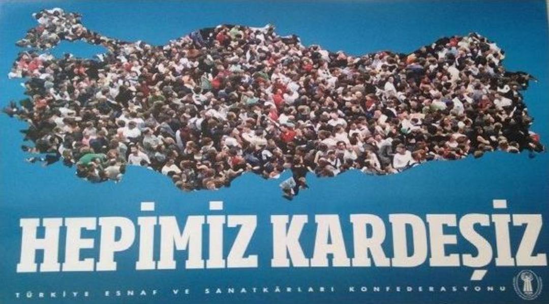 Bilecik&rsquo;te Esnaflara &ldquo;hepimiz Kardeşiz&rdquo; Yazılı Afişler Dağıtıldı