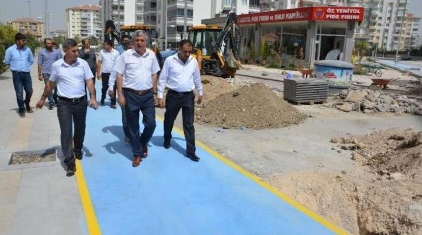 Yeşilyurt Belediyesi Bisiklet Yolu Uygulaması Başlattı