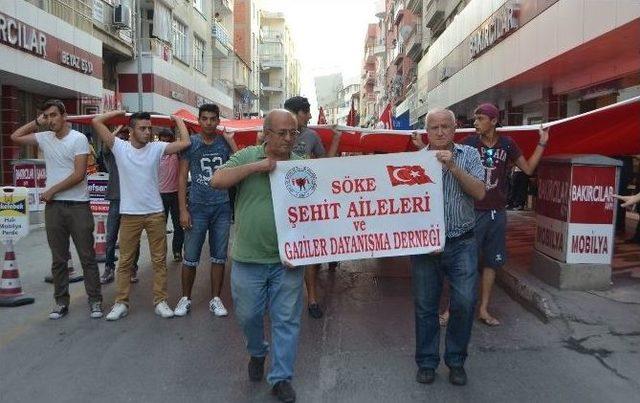 Söke’de Teröre Tepki Yürüyüşü