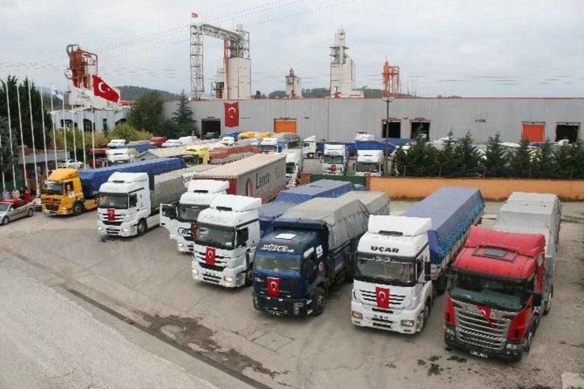 D&uuml;zce&rsquo;den Doğu İllerine 100 Tır&rsquo;lık Kardeşlik Konvoyu