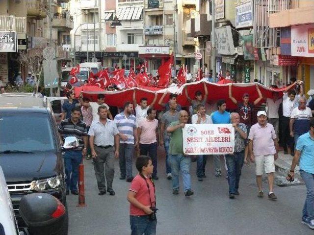 Söke'de Teröre Tepki Yürüyüşü