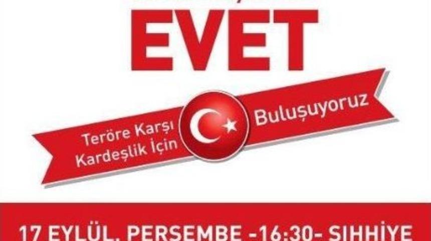 Ebso Ankara&rsquo;da &rsquo;ter&ouml;re Hayır Kardeşliğe Evet&rsquo; Diyecek
