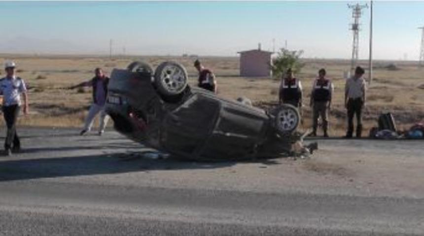 Ereğli&rsquo;de Otomobil Takla Attı: 5 Yaralı